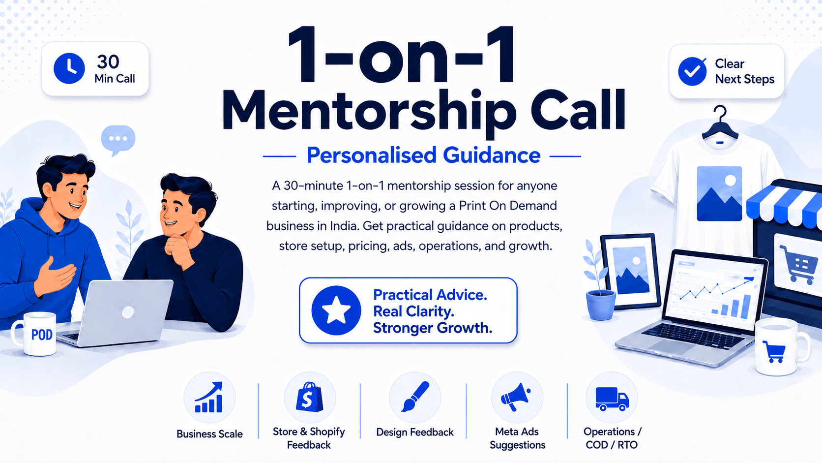 1 on 1 mentorship call banner
